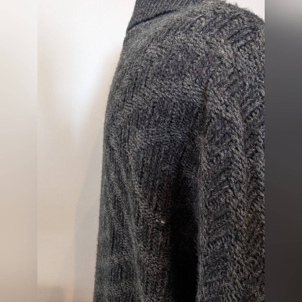 Giorgio Di Firenze Men's XL Italy Wool Blend Gray Knit turtle Neck Sweater - Picture 6 of 8